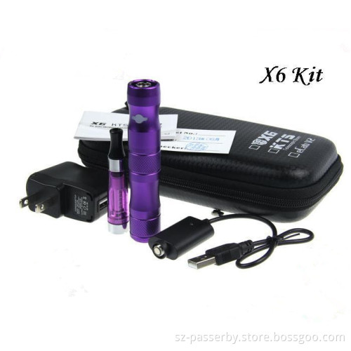 Wholesale New Product Variable Voltage 1300mAh X6 Mod E Cig Suppliers X6 Mod Kits